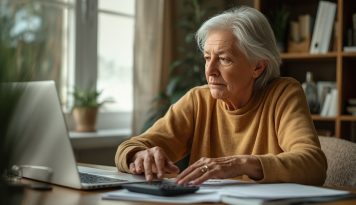 Persona revisando la fiscalidad de las donaciones en casa
